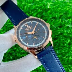 Original Jaeger-Lecoultre Blue Genuine Leather Strap Watch
