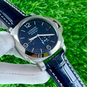 Original Panerai Black Genuine Leather Strap Watch