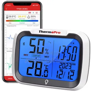 Thermopro Tp393b Thermometer and Clock