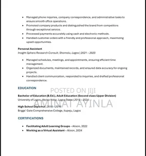 Customer Service Representative/Front Desk/Office Assistant