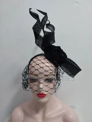 Black Spiral Facinator With Face Net