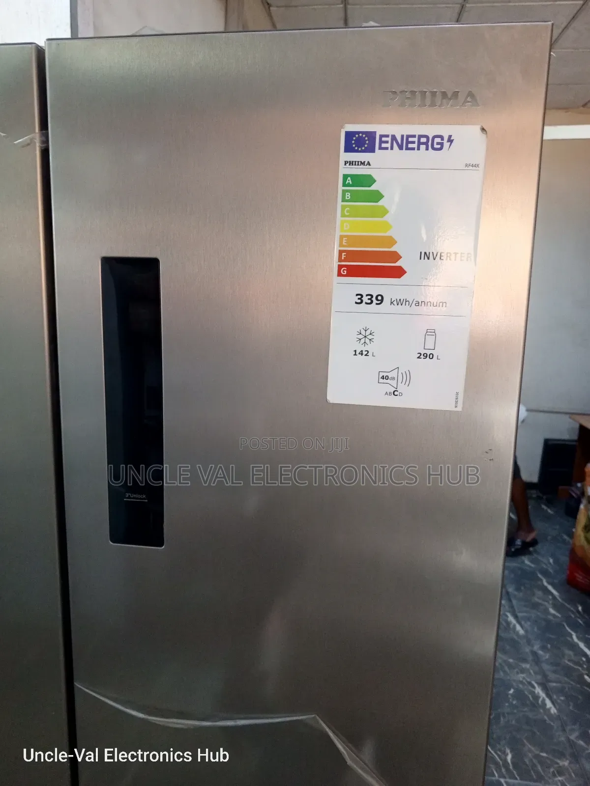 Phiima 4-Doors Inverter Side by Side Fridge