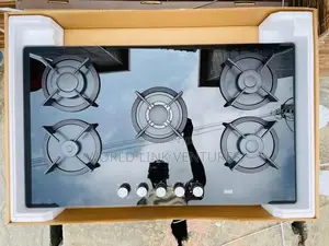Hicel Cabinet Table Gas Cooker 5 Burners Glass Top