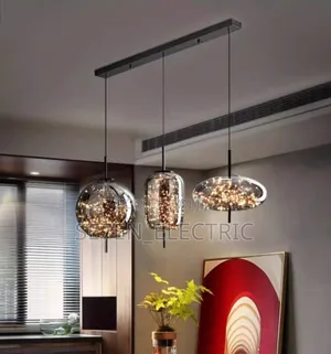 Cognac Glass Luxury Chandelier 3in1 Dropping