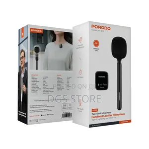 Porodo Lfs133 Two Device Connect Handheld Lavaliermicrophone
