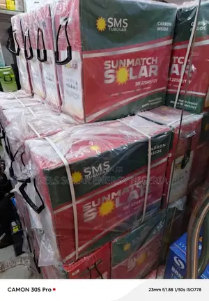 SMS Somatch Solar Tubular Battery 220ah