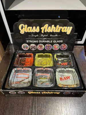 Glass Ashtray With Designs