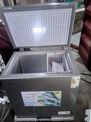 Snowsea Chest Freezer, 180 Liters, Silver Color.