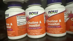 Now Choline &Inositol 500mg,Nervous System Health-100 Caps
