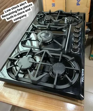 Original Polystar Black Stainless Steel Built-in Gas Cooker