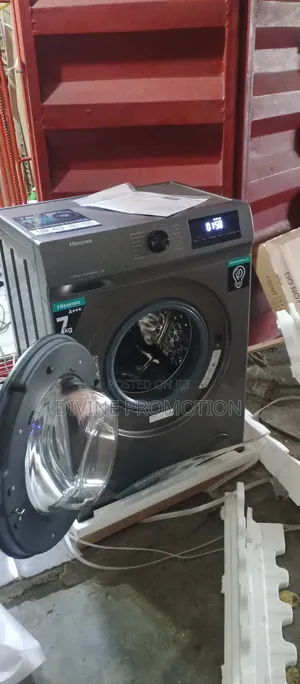 Hisense 7kg Front Loader Washing Machine, Gray Color