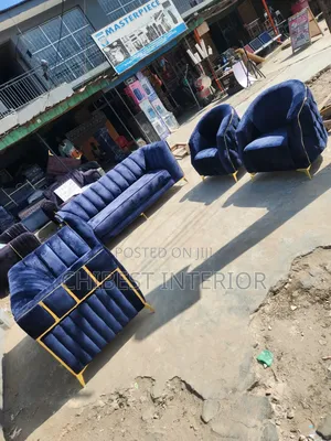 Blue Coloured Executive Set of Sofa Chairs