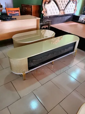 Standard Foreign Centre Table and Fire Plate Tv Stand