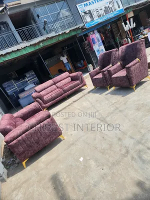 A Sofa Chairs That Comprises of Three, Two and Single Seater