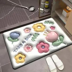3d Virtual Absorbent Bathroom Footmat