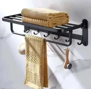 Gold Multiple Double Towel Bar Bathroom Hanger With Hook