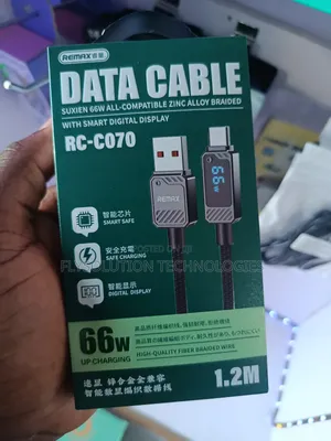 Remax Rc-C070 Usb-C to Usb-a Data Cable With Display