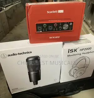 Set Audio-Technica Scarlett 2i2 Monitoring Headphones Hp2000
