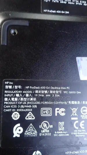 Desktop Computer HP EliteDesk 800 G4 8GB Intel Core i5 HDD 500GB