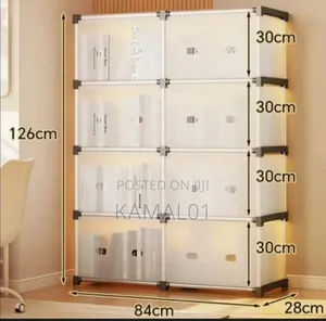 Storage Rack Cabinet With 8 Compartment