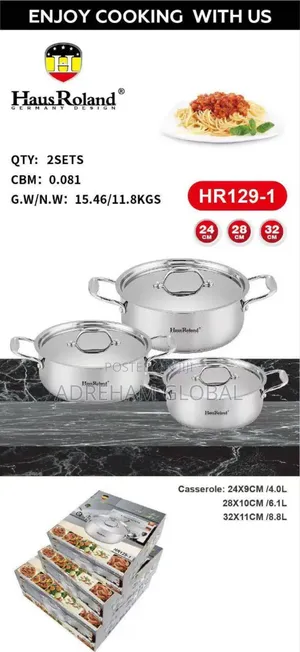 Haus Roland 6pcs Stainless Steel Cooking Pot