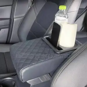 Armrest Cover With Cup Holder Gray Color