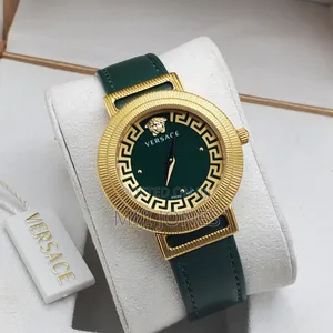 Green Elegance: Versace Women's Watch Replica"