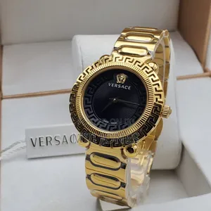 . "Versace Style Stainless Steel Watch (No Date) for Women"