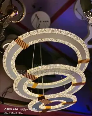 Luxury Italian 3 Round Pendant Chandelier