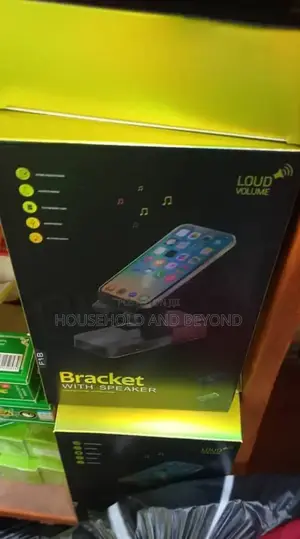Phone Holder Bracket With Bluetooth Speaker