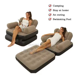 Inflatable Sofa / Outdoor and Indoor Chair/Bed With Pump