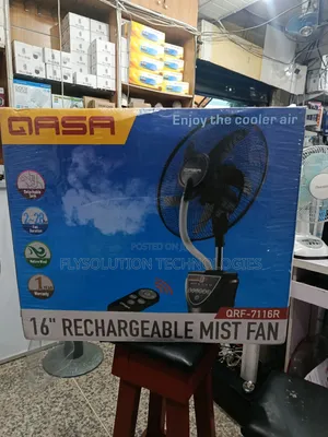 Qasa 16-Inch Rechargeable Mist Water Fan (Qrf-7116r)