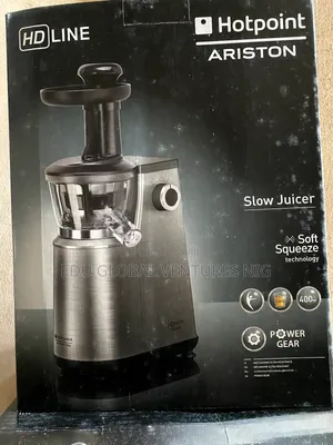 Hotpoint Slow Juicer 400watts. Soft Squeeze Technology.