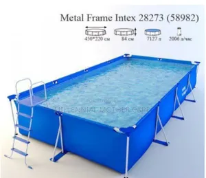 4.5m Rectangular Metal Pool