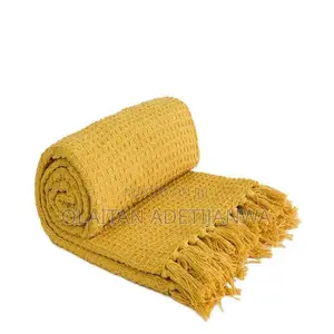 Custard Yellow Sofa Throw