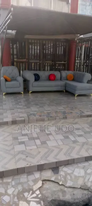 New Beautiful Design Fabric L Shaped Chair