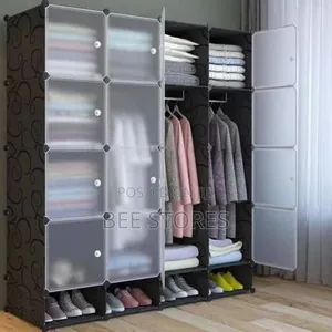 4 Column Partition Quality Plastic Wardrobe