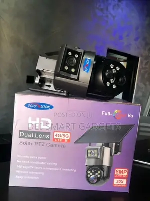 Dual Lens Solar PTZ Camera 8mp