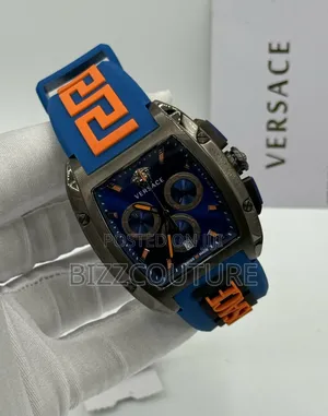 Original Versace Blue Dial Chronograph Watch