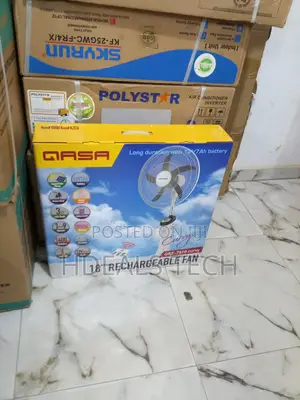 Qasa 18-Inch Rechargeable Fan With Remote - QRF-7918