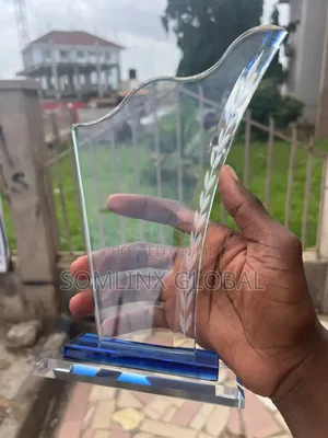 Crystal Plaque Blue Base Base