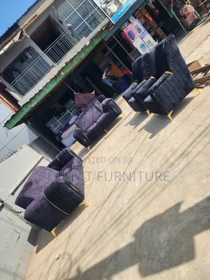 Black Padded Sofa by Seven Seaters