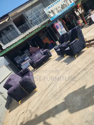Black Padded Ulphostery Sofa Chairs.