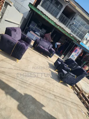 Quality Set of 7 Seaters Black Couch.