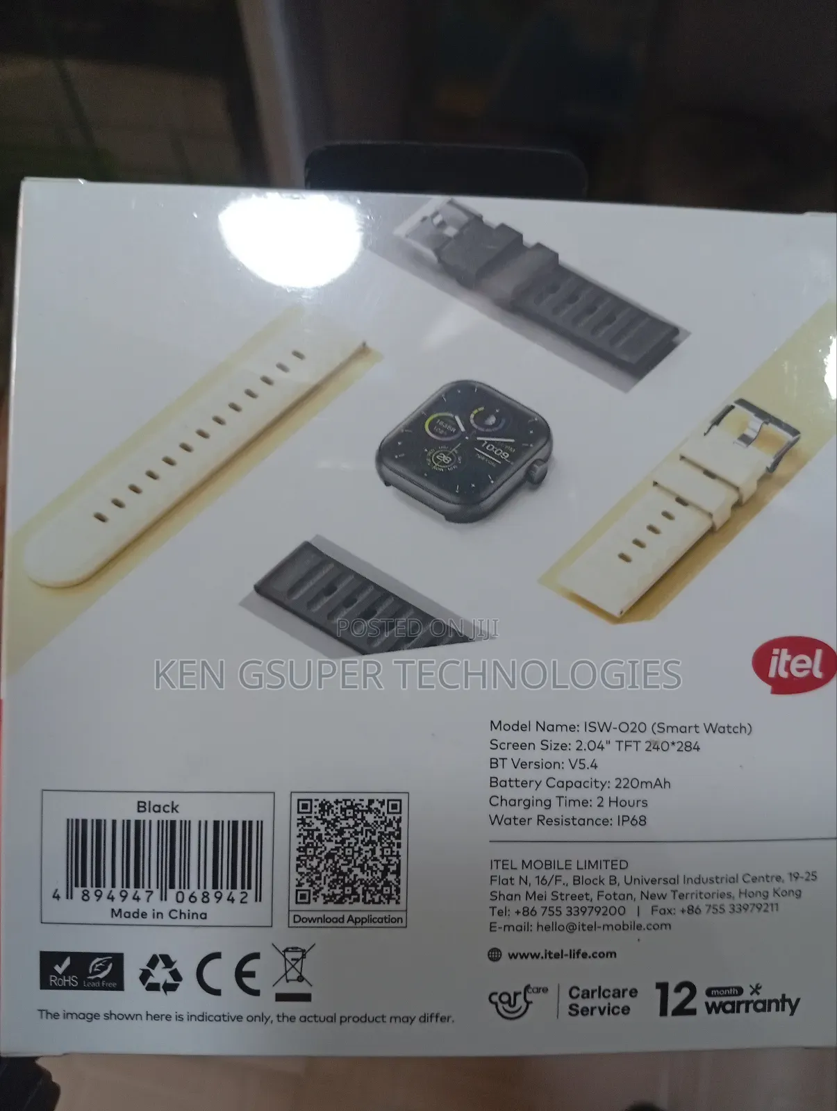 Itel Smart Watch Fit 020