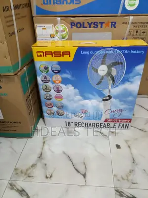 Qasa QRF-7918 - Curvy 18" Fan With Power Indicator Timer