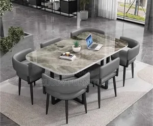 High Quality and Imported Marble Top Dining Table by 6 Chair