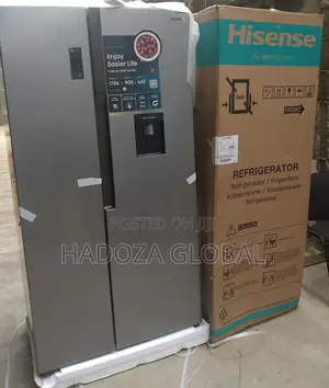 Hisense Side By Side 516l Fridge – Silver Finish