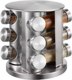 12 Jar Rotating Spice Carousel - Spice Rack