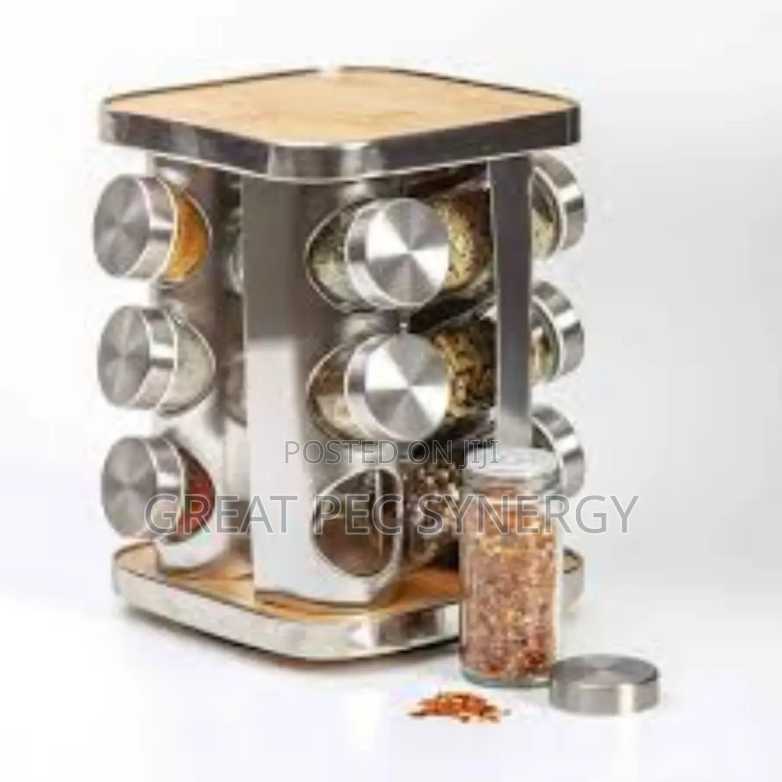 12 Jar Rotating Spice Carousel - Spice Rack